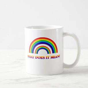 Caneca De Café Arco-íris dobro. Que significa?