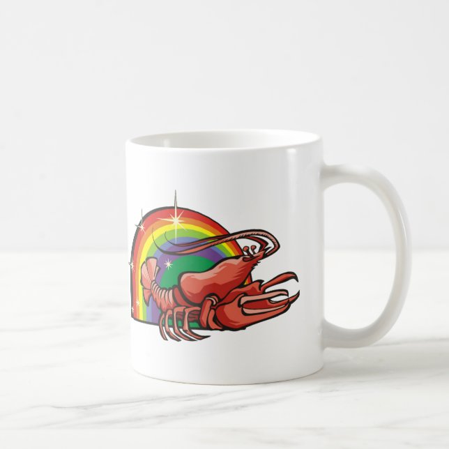 Caneca De Café Arco-íris dos anos 80 com caranguejo Cancer (Direita)