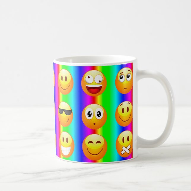 Caneca De Café arco-íris emoji (Direita)