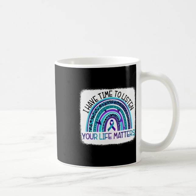 Caneca De Café Arco-Íris Eu Tenho Tempo Para Ouvir Prevenção Suic (Direita)