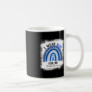 Caneca De Café Arco-Íris Eu Visto Fita Azul Para Mim Diabetes T1D