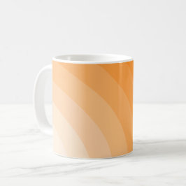 Caneca De Café Arco-íris explosão solar retrô