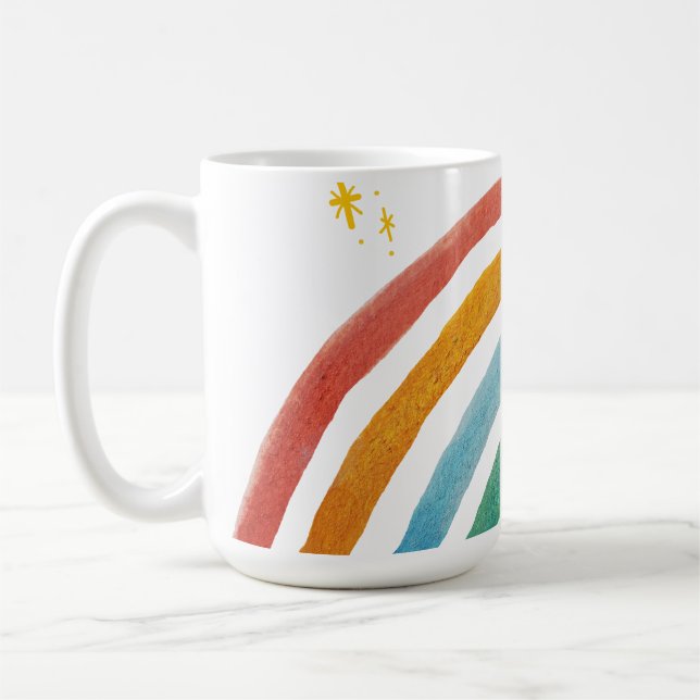 Caneca De Café Arco-íris Mágico (Esquerda)