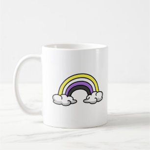 Caneca De Café Arco-Íris Não-Binário Cinto