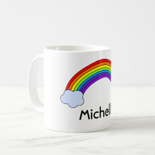 Caneca De Café Arco-íris personalizado