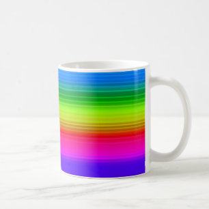 Caneca De Café Arco-íris riscado