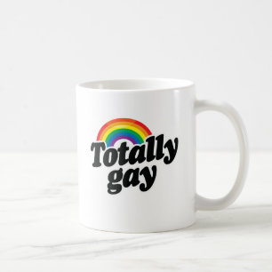 CANECA DE CAFÉ ARCO-ÍRIS TOTALMENTE ALEGRE - BRANCO - .PNG