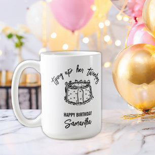 Caneca De Café Arco Negra Amarrando A aniversário de 30 anos Dos 