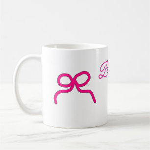 Caneca De Café Arco PINK nome mínimo bridesmaid ano de presente