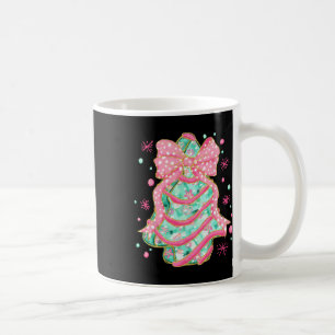 Caneca De Café Arco Rosa Coquette Árvore de Natal Cake Preppy Chr