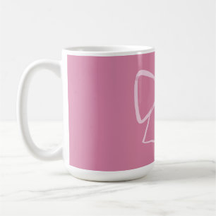 Caneca De Café Arco rosa minimalista