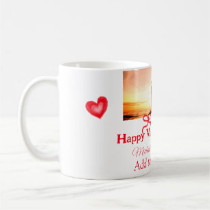 Caneca De Café Arco vermelho dia dos namorados adicionar foto nom