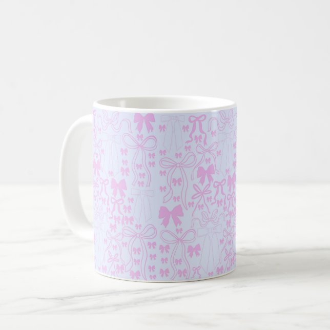 Caneca De Café Arcos Coquette Pattern Girly Arco Mug (Frente Esquerda)
