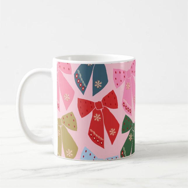 Caneca De Café Arcos de Natal Rosa (Esquerda)