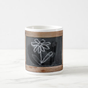 Caneca De Café Ardoise 06 Doodles 1 Flor Mug
