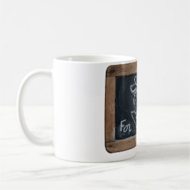 Caneca De Café Ardoise 10 Flor para a Mãe Lã Branca