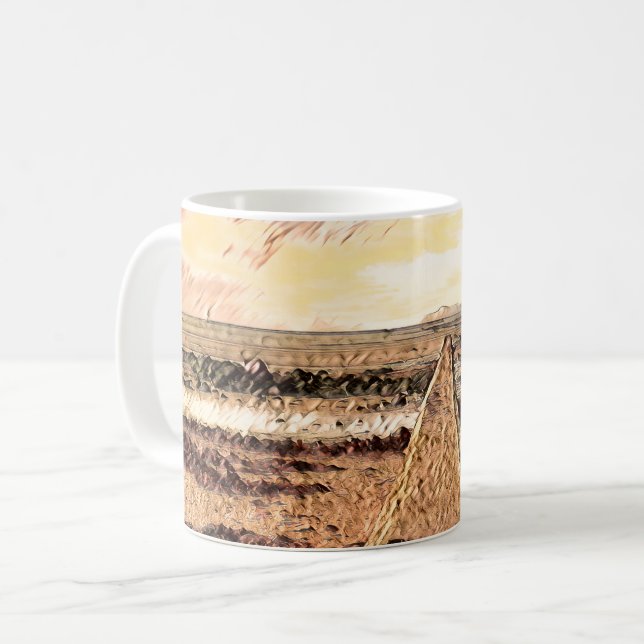 Caneca De Café Ardrossan Beach Sunset, Scotland (Frente Esquerda)