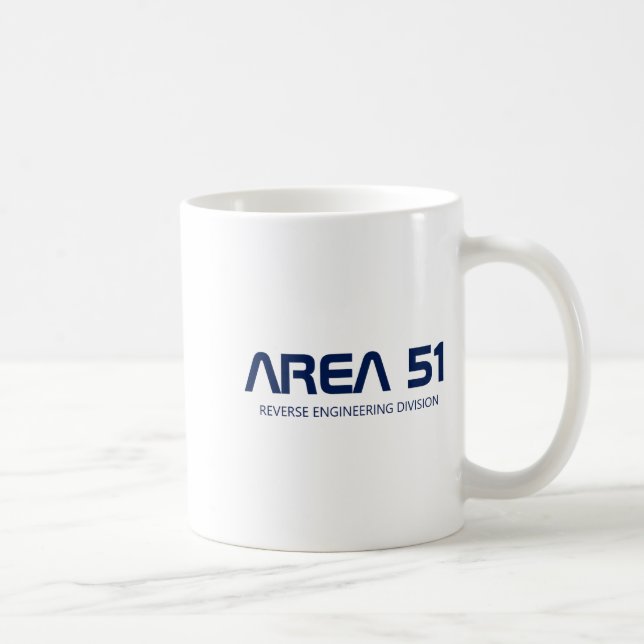 Caneca De Café Area 51 Reverse Engineering Alien Ufo Paranormal  (Direita)