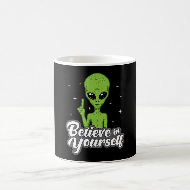 Caneca De Café Área Da Cabeça De alienígena 51 Ufo Aliens Espaço  (Centro)