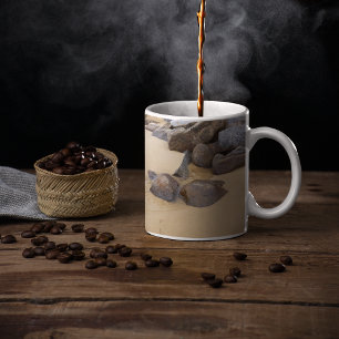 Caneca De Café Areia e Pedras