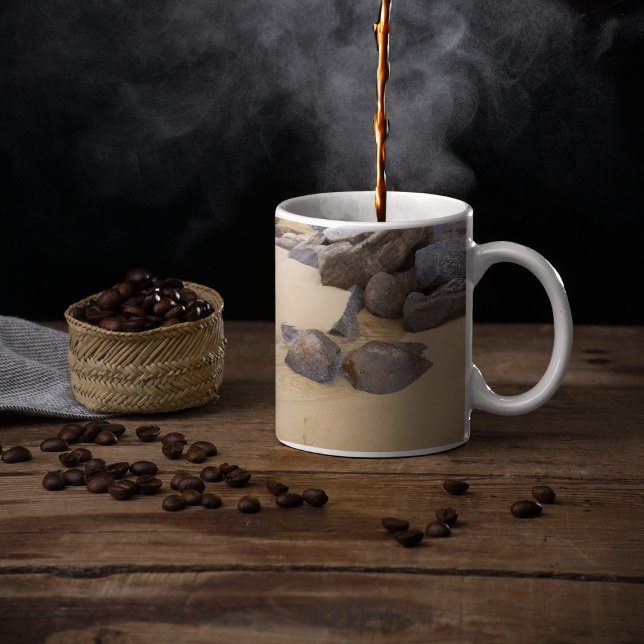 Caneca De Café Areia e Pedras (Criador carregado)