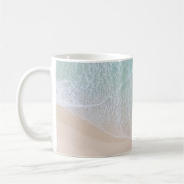 Caneca De Café Areia Verde e White Lace Beach e costa
