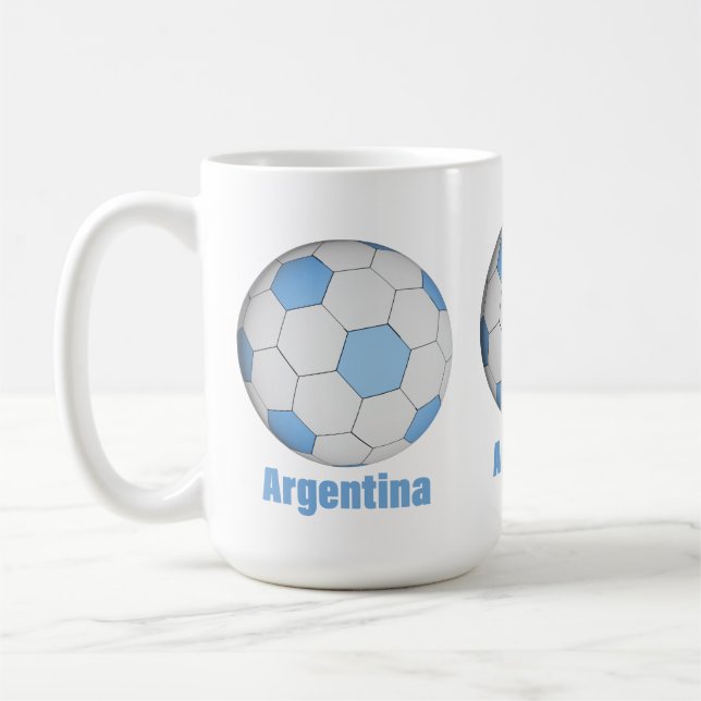 Caneca De Café Argentina futebol  (Esquerda)
