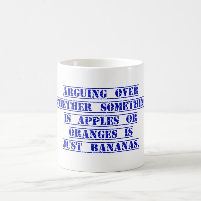 Caneca De Café Argumentando Sobre Se Algo (Centro)