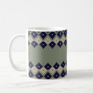 Caneca De Café Argyle fair isle com desenho de padrão sem descont