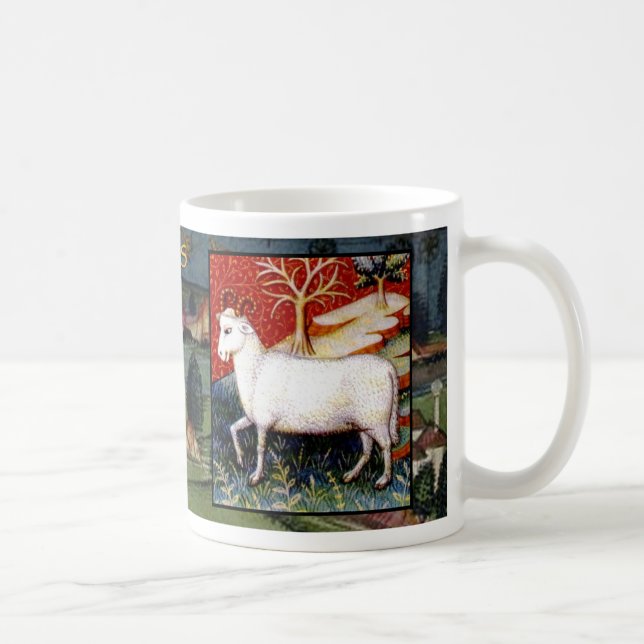 Caneca De Café Aries Antigo Símbolo Zodíaco Astrologia Marinho de (Direita)