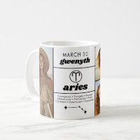 Aries Custom Birthday Zodiac - Colagem de Fotos 5