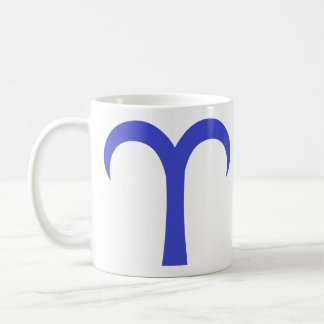 Caneca De Café Aries em azul