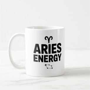Caneca De Café Aries Energy Mug - Zodiac Astrology Coffee Cup