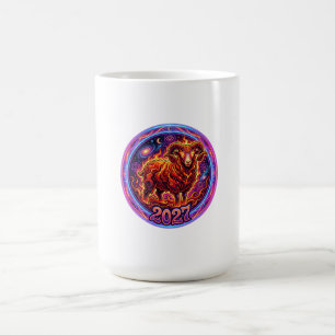 Caneca De Café Áries Fervoroso do Zodíaco Carneiro 2027