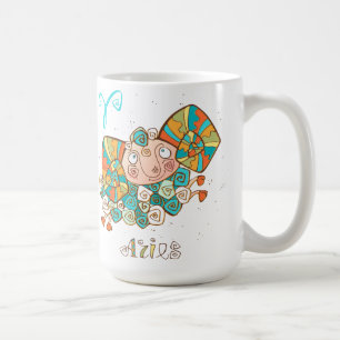 Caneca De Café Áries Frescos