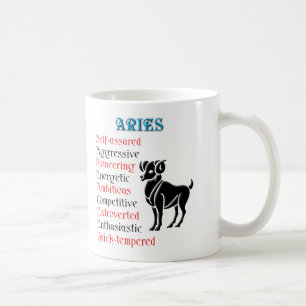 Caneca De Café Aries Horoscope Sinal de Zodíaco