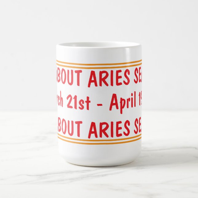 Caneca De Café Aries Season (Centro)