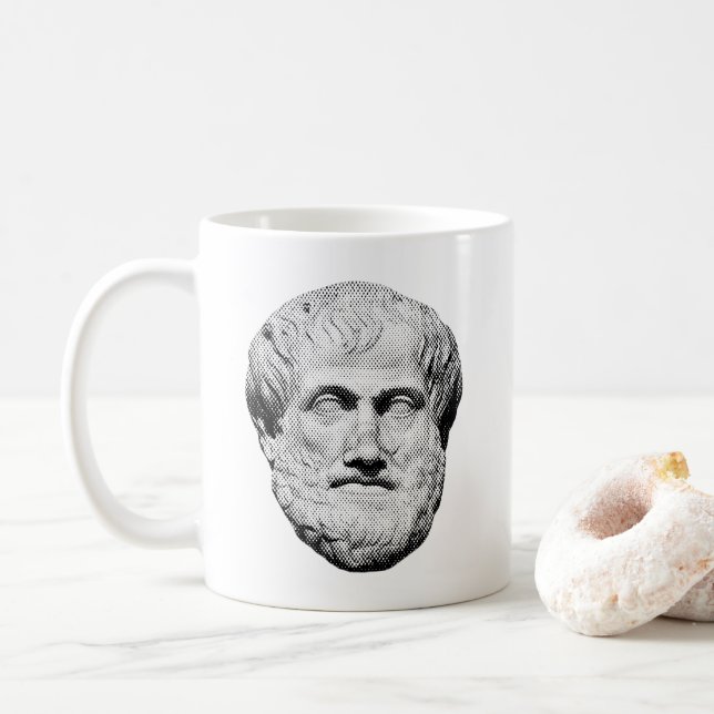 Caneca De Café Aristóteles Filósofo Grego (Com Donut)
