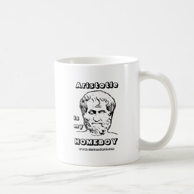 Caneca De Café Aristotle é meu ficar em casa (Direita)