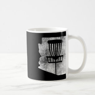 Caneca De Café Arizona Disc Golf Estado Com Gráfico Distress Sket