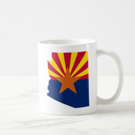 Caneca De Café Arizona Estado Sinalizador Retro Deserto Sunset Vi