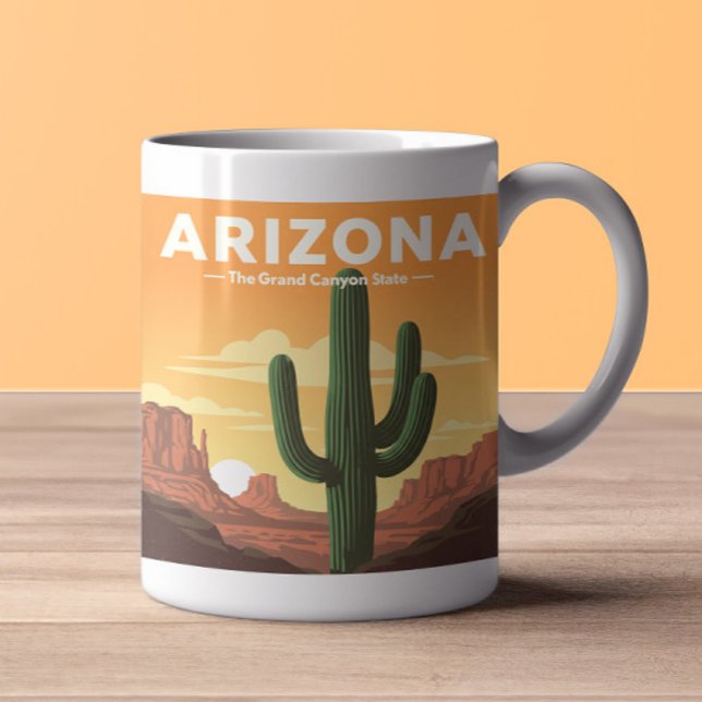 Caneca De Café Arizona Vintage (Criador carregado)