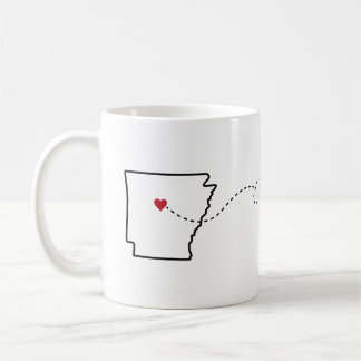 Caneca De Café Arkansas a Illinois - Heart2Heart Coffee Mug