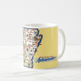 Caneca De Café Arkansas Map Mug