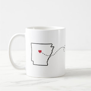 Caneca De Café Arkansas para Colorado - Heart2Heart Coffee Mug