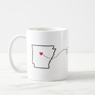 Caneca De Café Arkansas para Minnesota - Heart2Heart Coffee Mug