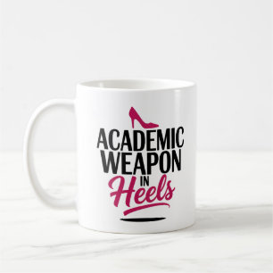 Caneca De Café Arma Acadêmica em Salto Estudante Confiante