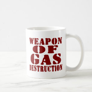 Caneca De Café Arma da destruição do gás