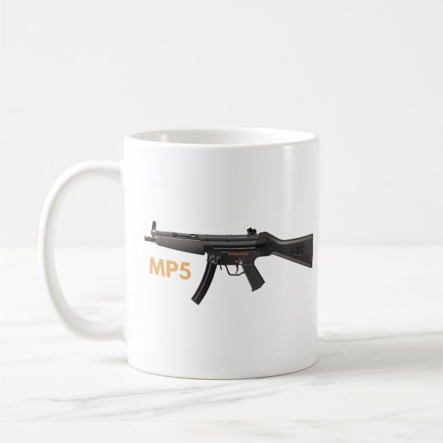 Caneca De Café Arma da Submáquina MP5 (Esquerda)
