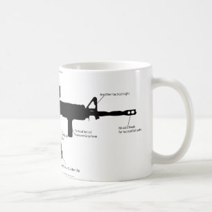 Caneca De Café Arma M15ak57
